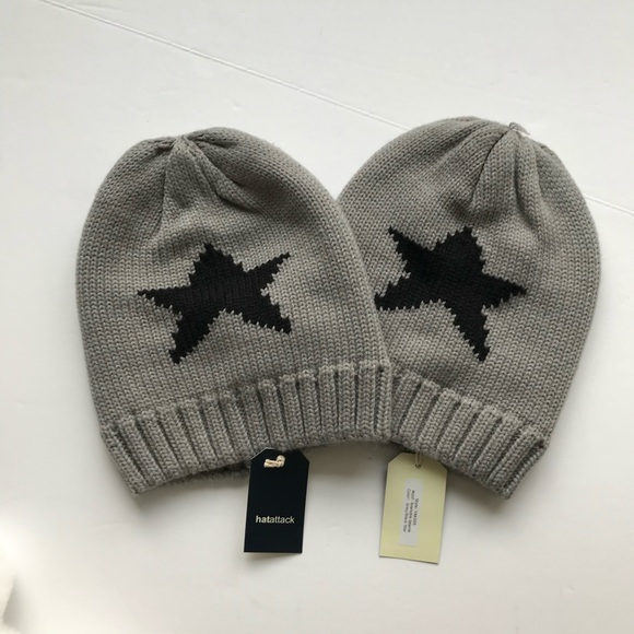 Black Star Hat Attack Gray beanie - Picture 3 of 8